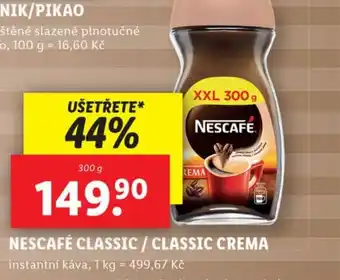 Lidl NESCAFÉ CLASSIC / CLASSIC CREMA nabídka