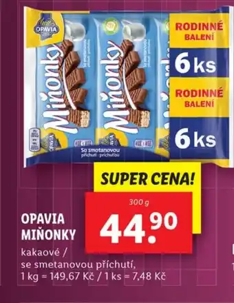 Lidl OPAVIA MIÑONKY nabídka