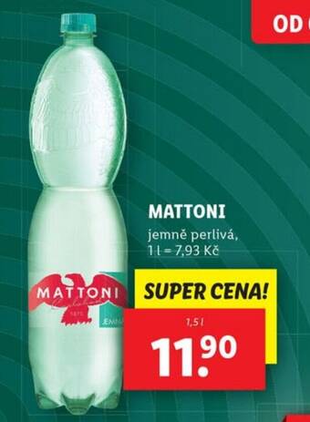 Lidl MATTONI 1 l. nabídka