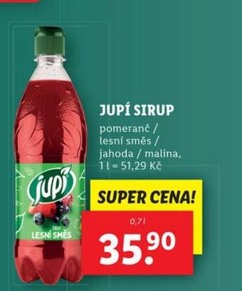 Lidl JUPÍ SIRUP nabídka