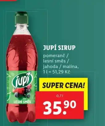 Lidl JUPÍ SIRUP nabídka