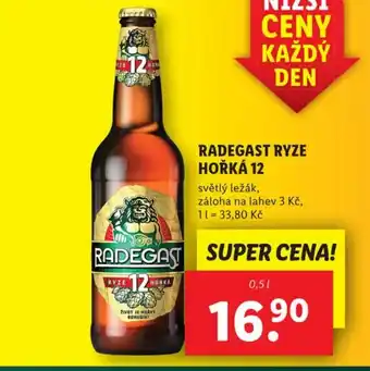 Lidl RADEGAST RYZE HOŘKÁ 12 nabídka