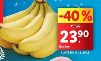 Lidl Banány nabídka