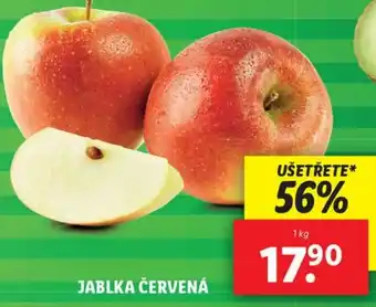 Lidl JABLKA ČERVENÁ nabídka