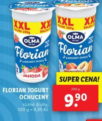 Lidl FLORIAN JOGURT OCHUCENÝ nabídka