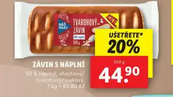 Lidl ZÁVIN S NÁPLNÍ nabídka