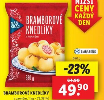 Lidl BRAMBOROVÉ KNEDLÍKY nabídka