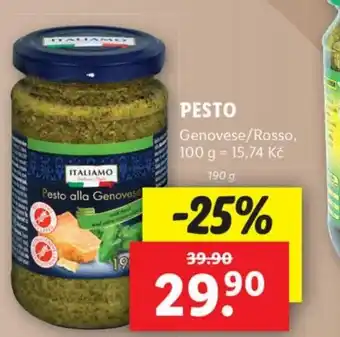 Lidl PESTO nabídka