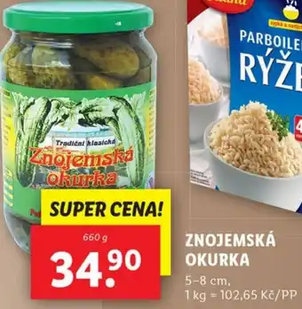 Lidl ZNOJEMSKÁ OKURKA nabídka