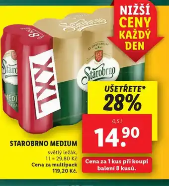 Lidl STAROBRNO MEDIUM nabídka