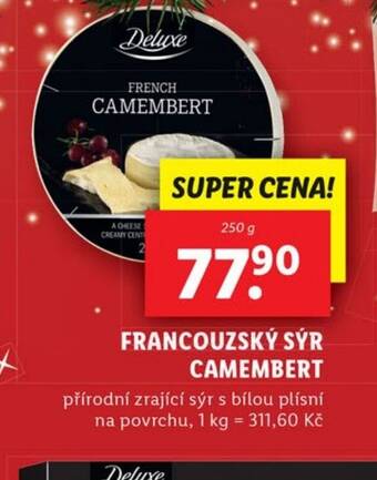 Lidl FRANCOUZSKÝ SÝR CAMEMBERT nabídka