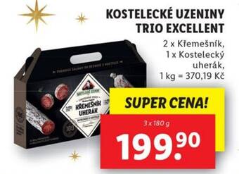 Lidl KOSTELECKÉ UZENINY TRIO EXCELLENT nabídka