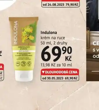 dm drogerie Indulona krém na ruce nabídka