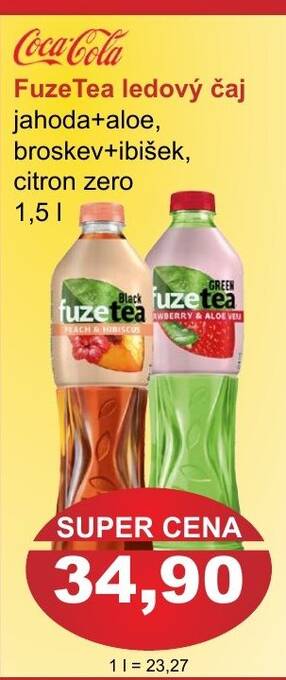 PLUS JIP Coca-Cola FuzeTea ledový čaj nabídka