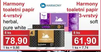 PLUS JIP Harmony toaletní papír nabídka