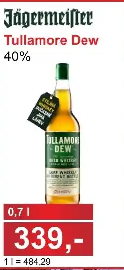 PLUS JIP Jägermeister Tullamore Dew 40% nabídka
