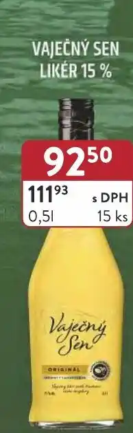 VAJEČNÝ SEN LIKER 15 %