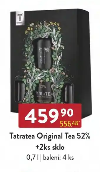 Qanto Tatratea Original Tea 52% +2ks sklo nabídka