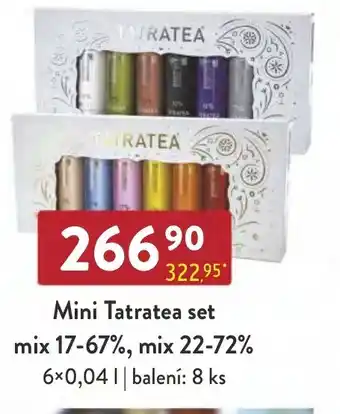 Qanto Mini Tatratea set mix 17-67%, mix 22-72% nabídka