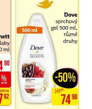 Teta Dove sprchový gel nabídka