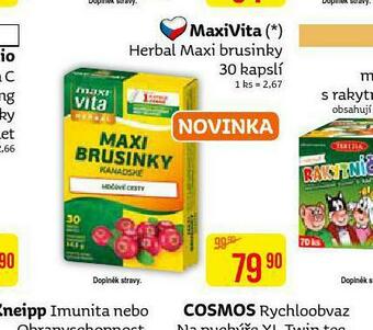 Teta Maxivita herbal maxi brusinky nabídka