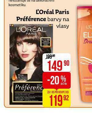 Teta Loreal paris préférence barva na vlasy nabídka
