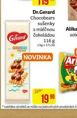 Teta Dr. gerard chocobears sušenky s mléčnou čokoládou nabídka