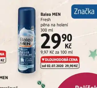 dm drogerie Balea men fresh pěna na holení nabídka