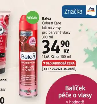 dm drogerie Balea lak na vlasy pro barvené vlasy nabídka