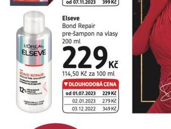 dm drogerie Loreal elseve šampon nabídka