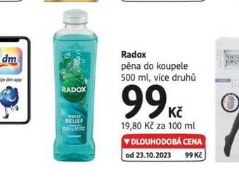 dm drogerie Radox pěna do koupele nabídka