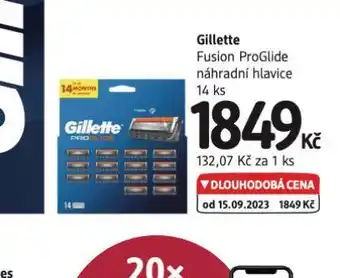 dm drogerie Gillette náhradní hlavice nabídka