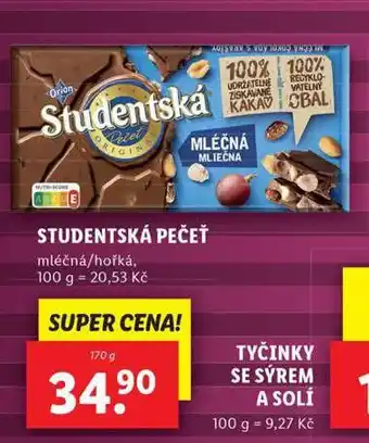 Lidl Orion studentská pečeť nabídka