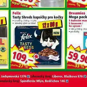 Norma Felix tasty shreds kapsičky pro kočky nabídka