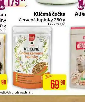 Teta Klíčená čočka červené lupínky nabídka