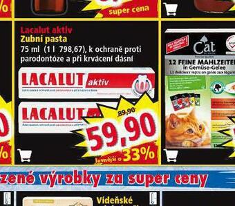Norma Lacalut aktiv zubní pasta nabídka