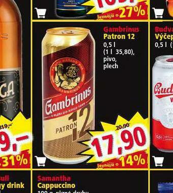 Norma Pivo gambrinus patron 12 nabídka