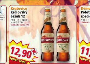 Norma Pivo krušovice královská 12 nabídka
