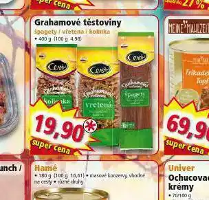 Norma Grahamové těstoviny nabídka