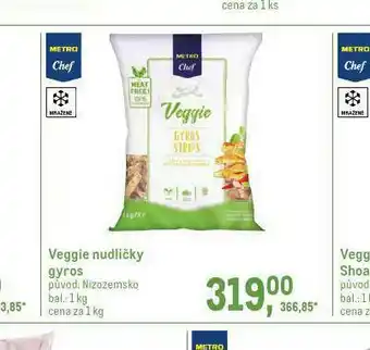 Makro Veggie nudličky gyros nabídka