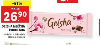 Lidl Geisha mléčná čokoláda nabídka