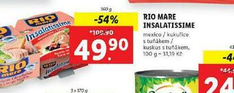Lidl Rio mare insalatissime nabídka