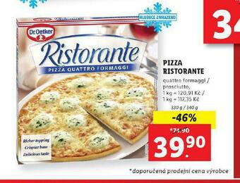 Lidl Pizza ristorante nabídka