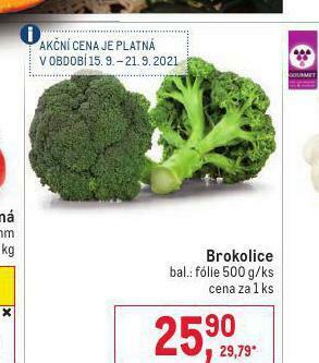 Makro Brokolice nabídka