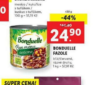 Lidl Bonduelle fazole nabídka