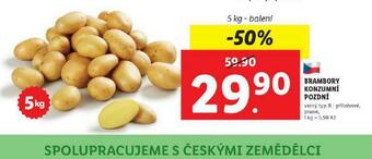 Lidl Brambory konzumní pozdní nabídka
