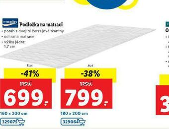 Lidl Podložka na matraci 160 x 200 cm nabídka