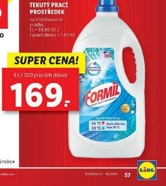 Lidl Formil tekutý prací prostředek nabídka