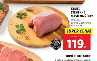 Lidl Krůtí stehnhenní maso na řízky nabídka