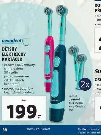 Lidl Dětský elektrický kartáček nabídka